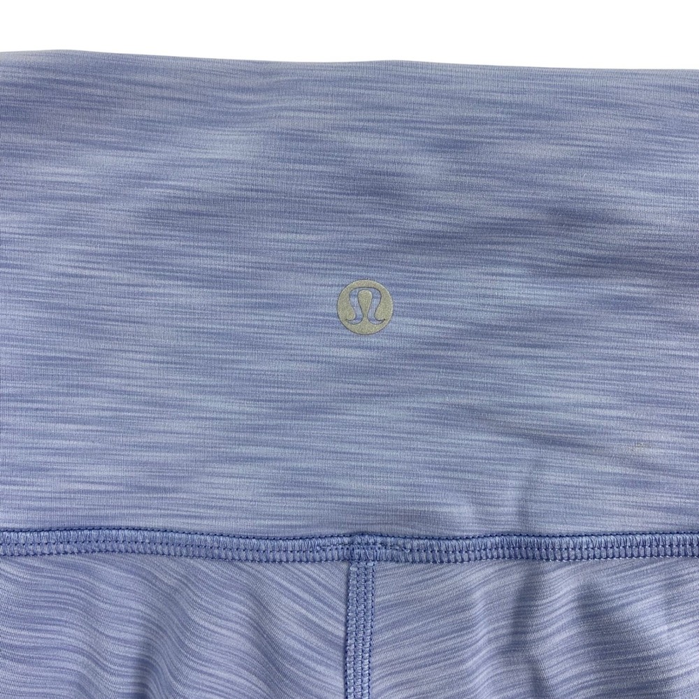 Lululemon Wunder Train High Rise Shorts Womens 4? Heathered Water Drop blue